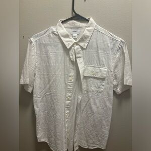 Old Navy Boy’s XL (14-16) Textured White Button Down Shirt